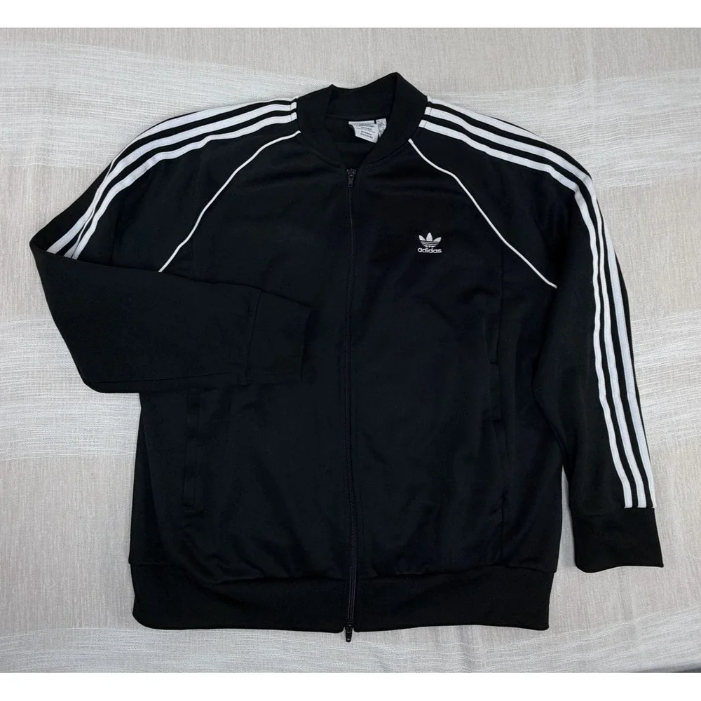 Adidas‎ Originals SST Primeblue Men's 2XL Track Jacket Black White GF0198